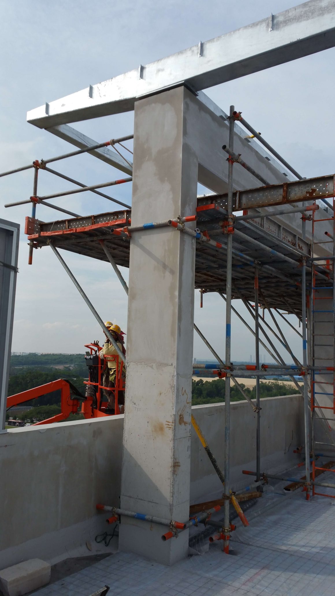 Install roof trellis @ Tampines Nanospace